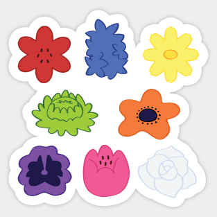 Hybrid Flower Set Sticker